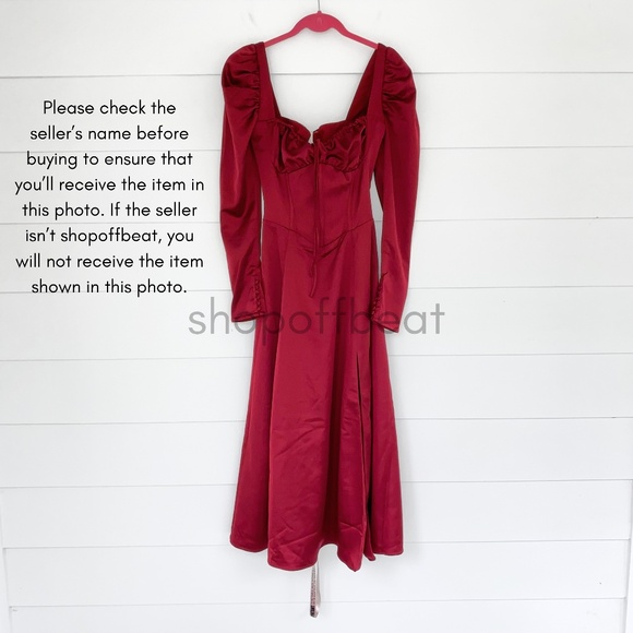 NEW House of CB Sebille Dress Blood Red Small - Picture 13 of 15
